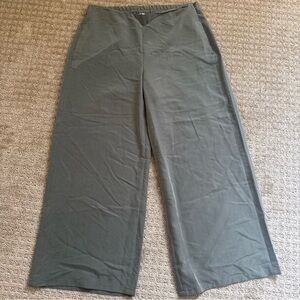 J. Jill Caraway Wide Leg Cropped Pants Size Small Modal Poly Blend Side Zip NWT